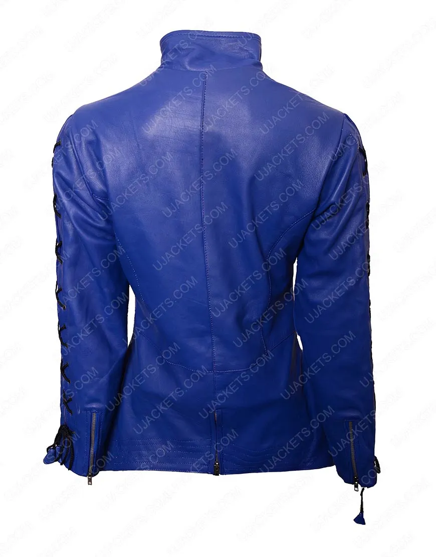 Killjoys Hannah John Kamen Blue Leather Jacket - Ujackets