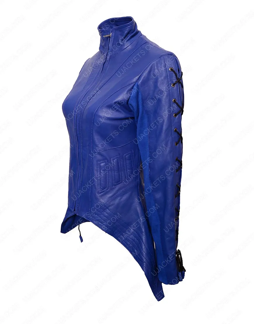 Killjoys Hannah John Kamen Blue Leather Jacket - Ujackets