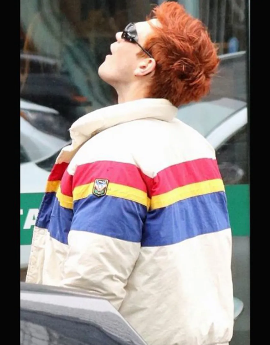 KJ Apa Tricolor Puffer Jacket | Men's Tricolor Puffer Jacket | Ujackets.com