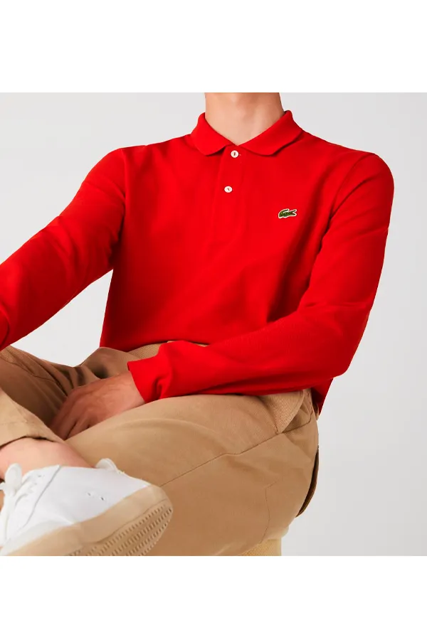 Lacoste Classic L/S Polo Piké Red