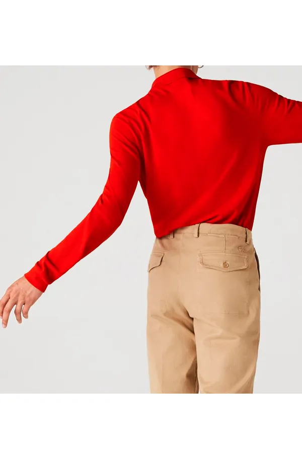 Lacoste Classic L/S Polo Piké Red