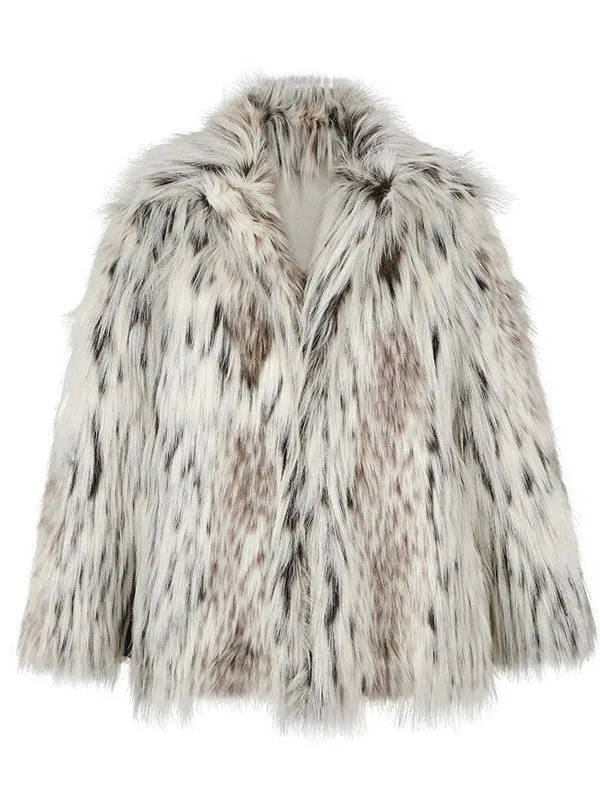 Leopard Eco-friendly Fur Half Coat