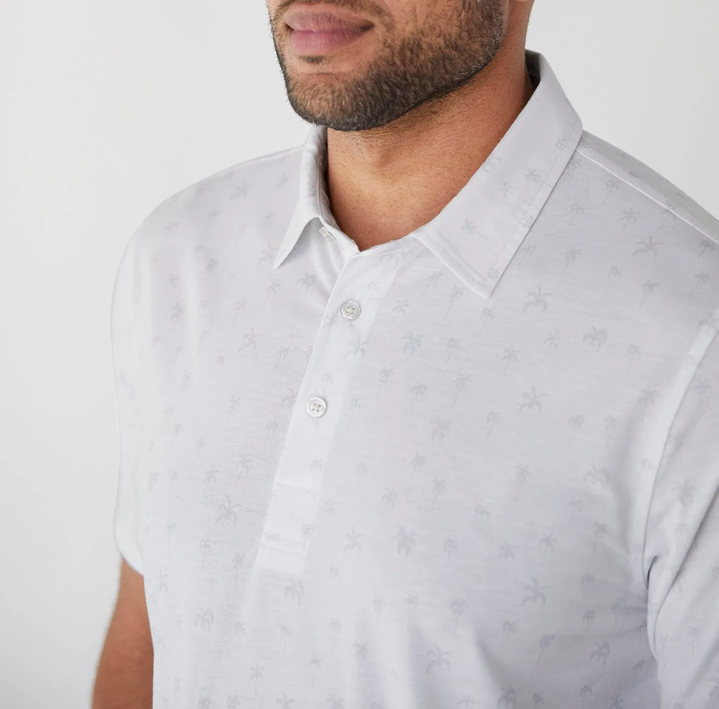 Linksoul Delray Palm Print Polo