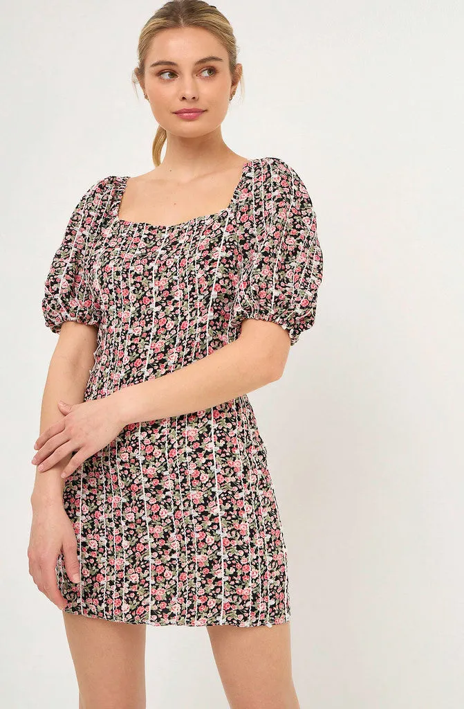 LOVE YOU MEAN IT FLORAL DRESS