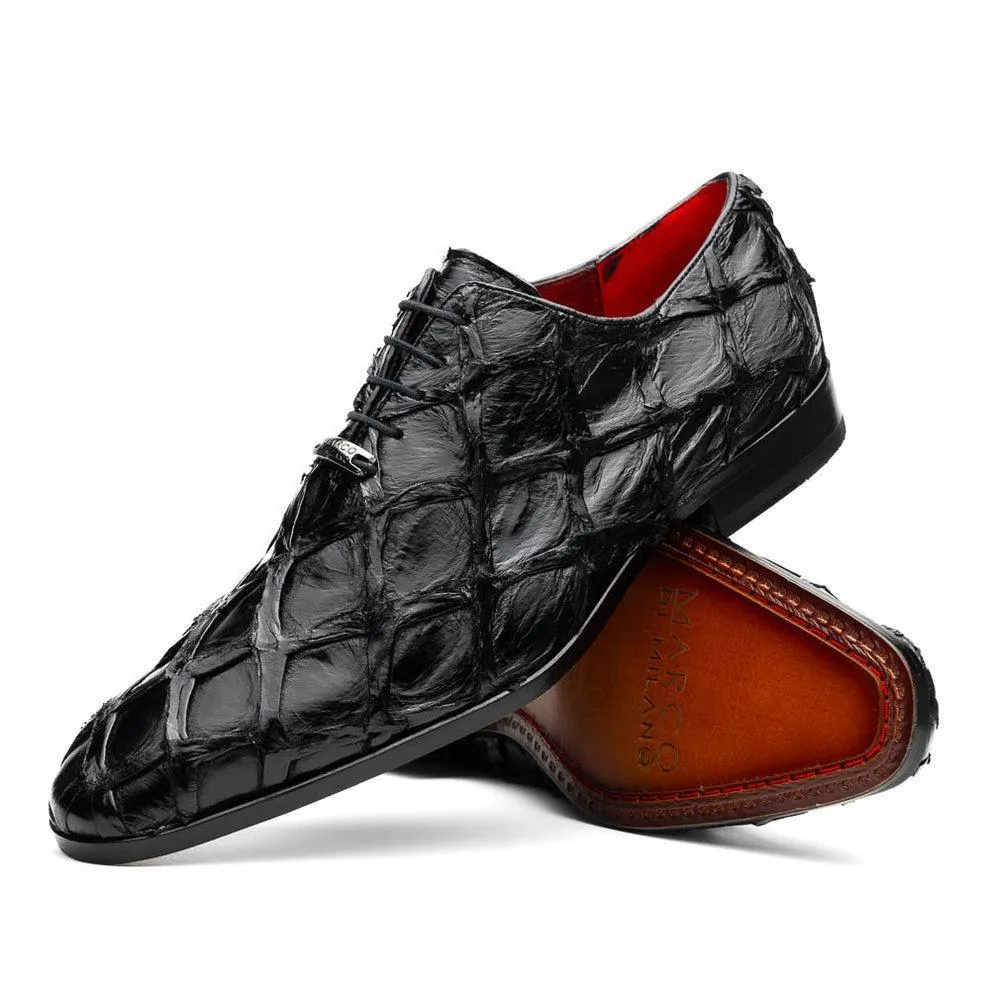 Marco Di Milano Olivieri Men's Shoes Exotic Pirarucu Leather Whole cut Oxfords (MDM1201)