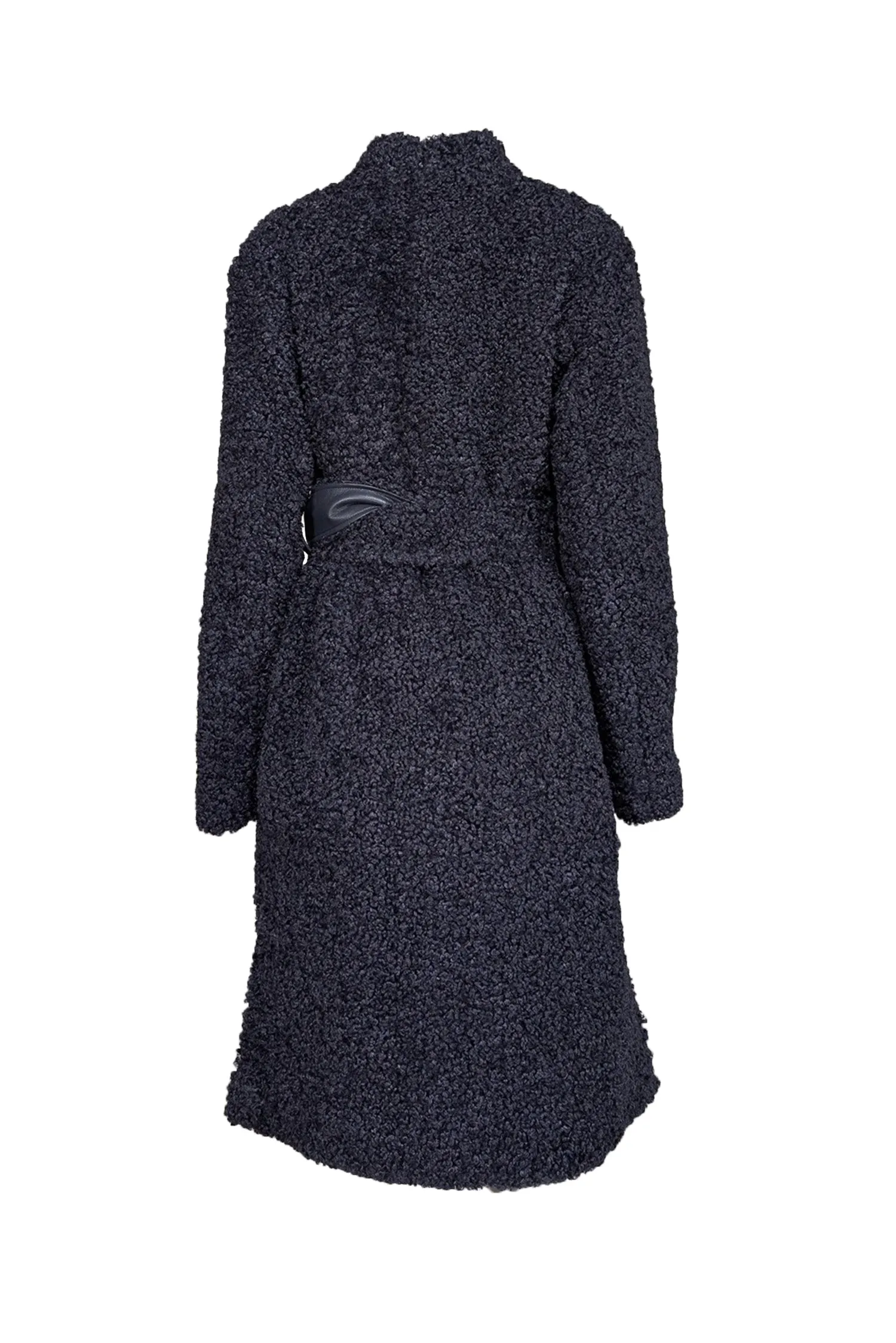 Marie Oliver - Navy Faux Shearling Kendall Coat Sz S