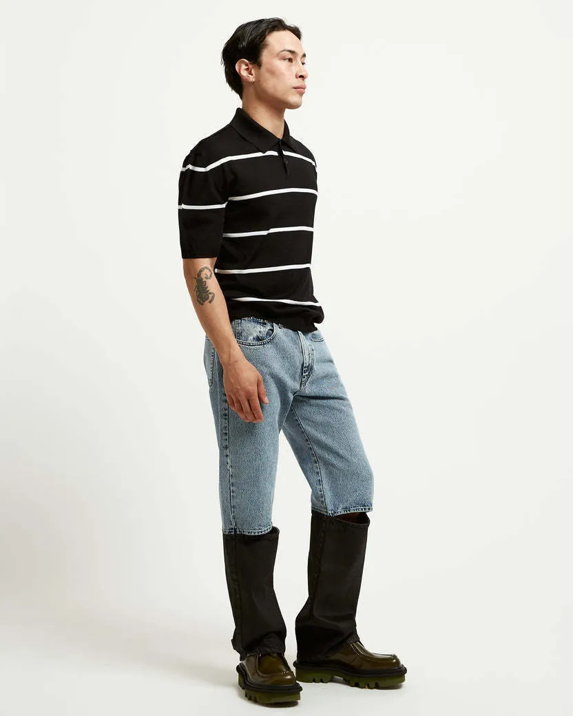 MARNI  |Stripes Wool Short Sleeves Logo Designers