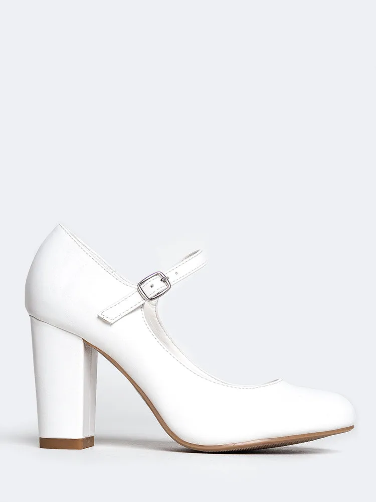 Mary Jane Round Toe Heel