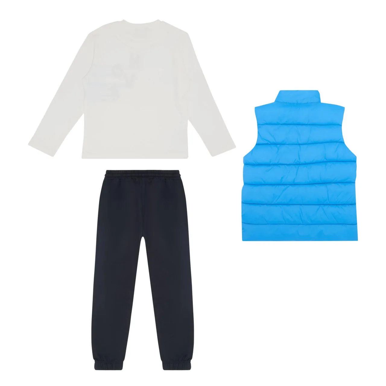 MAYORAL Three-Piece T-Shirt, Gilet & Sweatpants Set - Blue