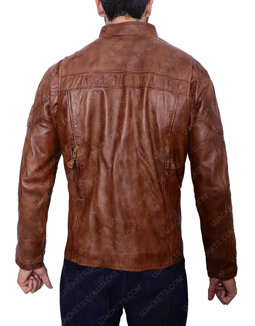 Men Brown Leather Jacket For Men On Sale - Ujackets