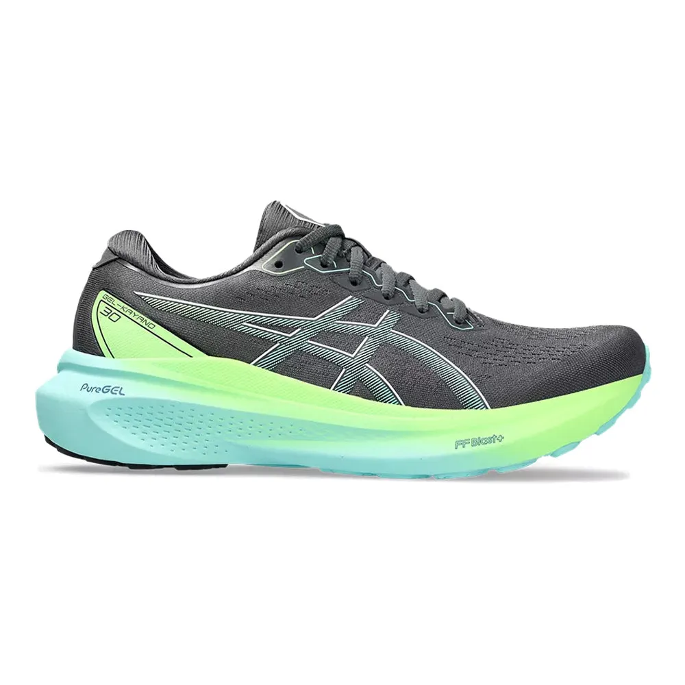 Men's Asics GEL-Kayano 30, Carrier Grey/Illuminate Mint, 15 D Medium