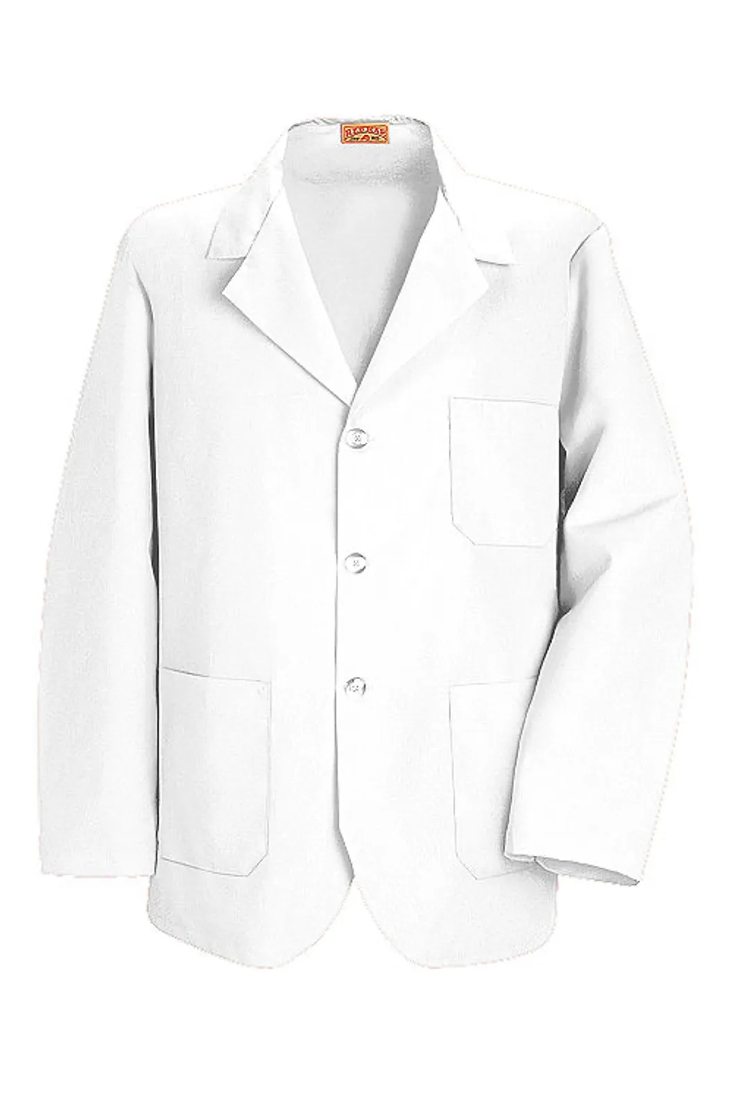 Men's White Lapel Counter Coat