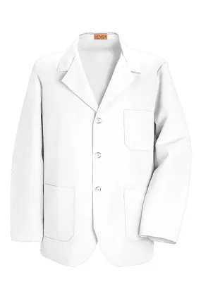 Men's White Lapel Counter Coat