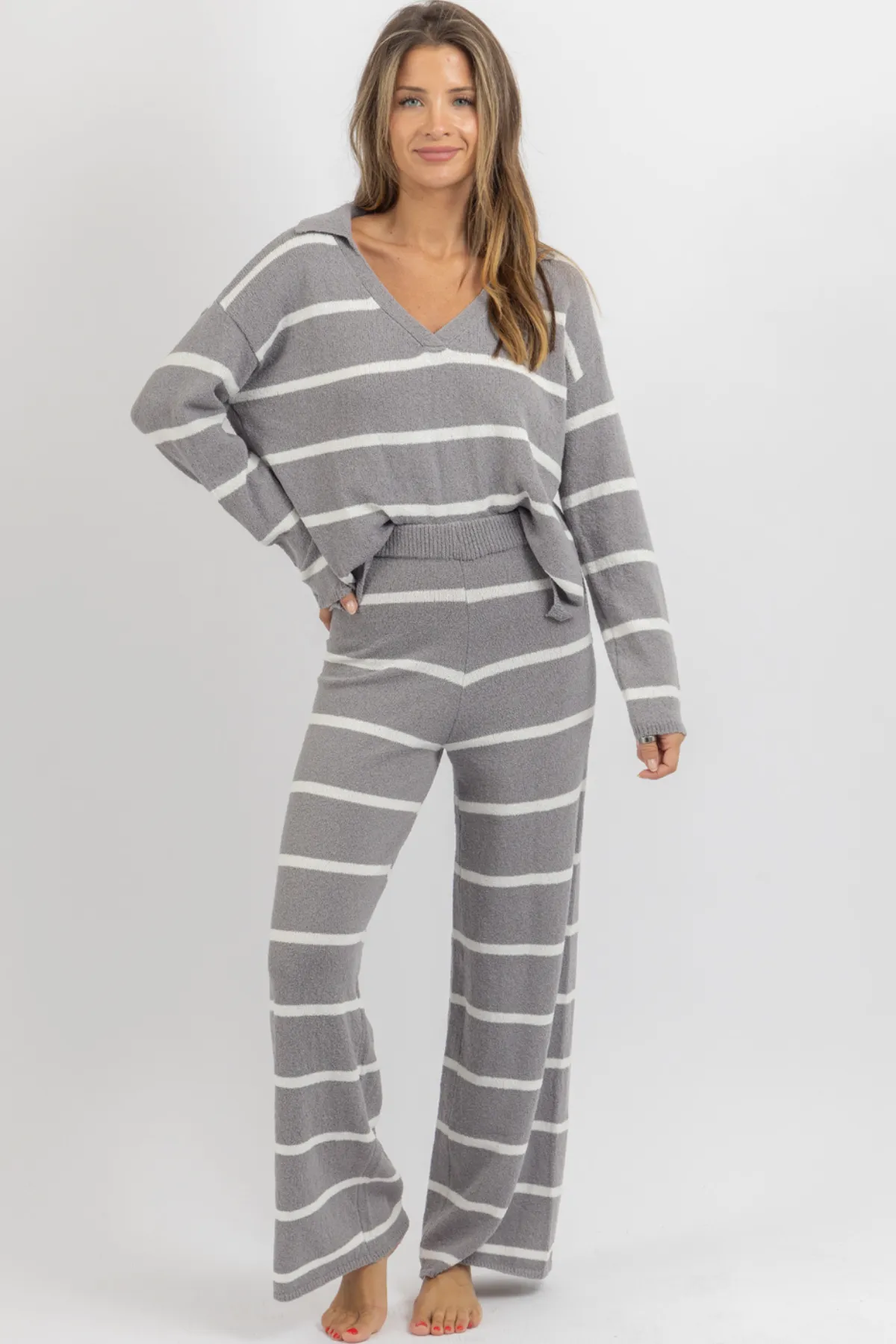 MIA STRIPED PANT SET