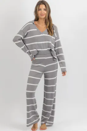 MIA STRIPED PANT SET