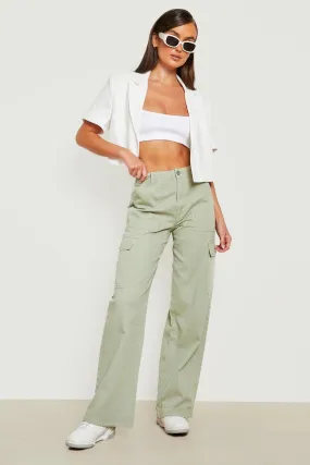 Mid Rise Relaxed Cargo Jeans