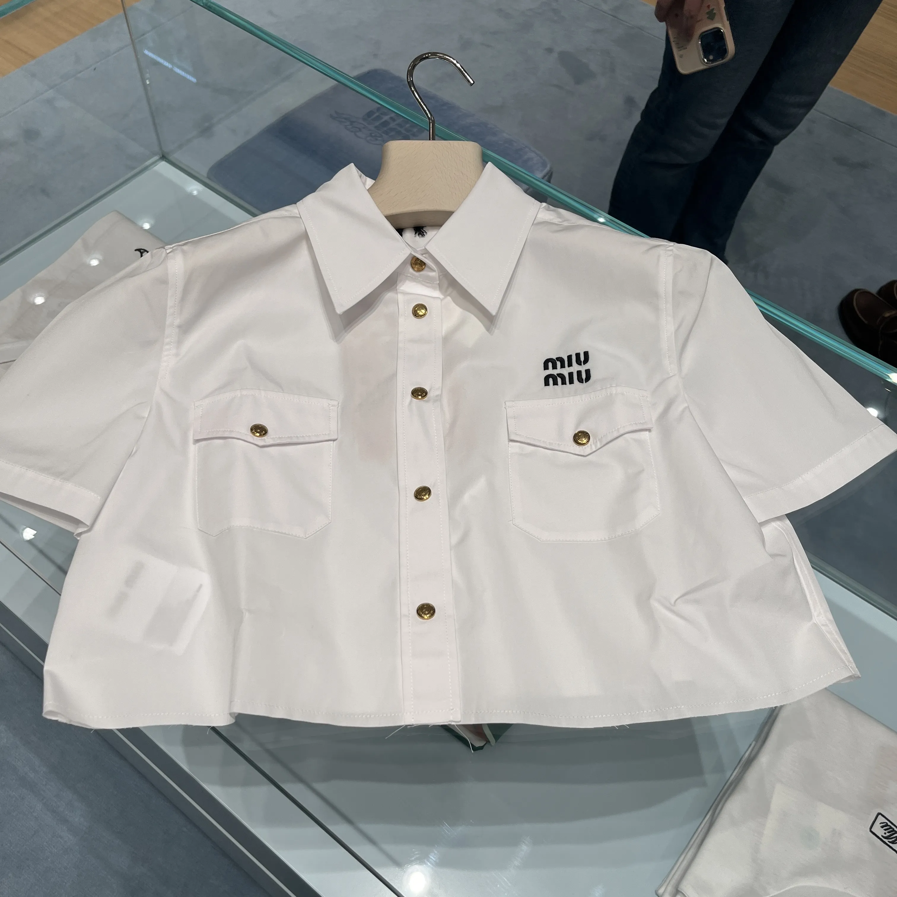 MiuMiu  |Short Sleeves Shirts & Blouses