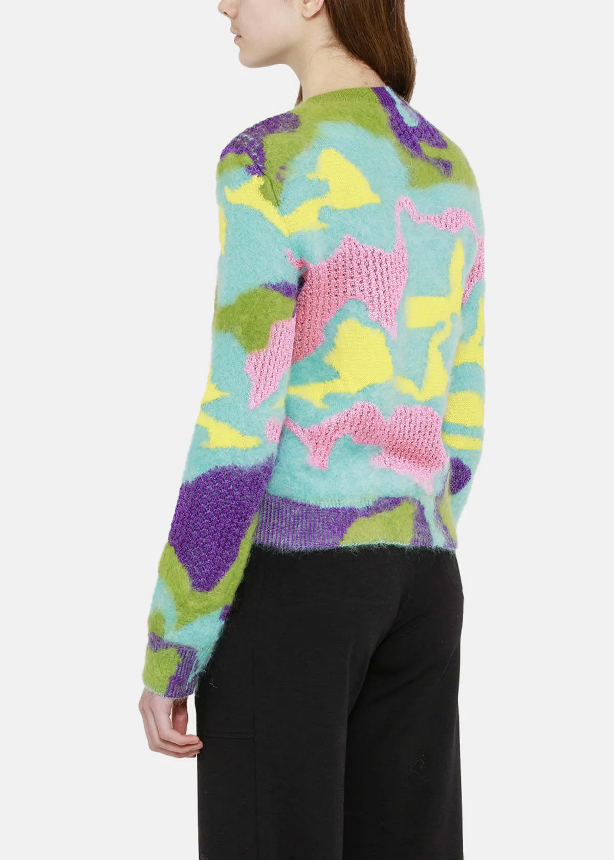 Mohair Intarsia Sweater - Multicolor