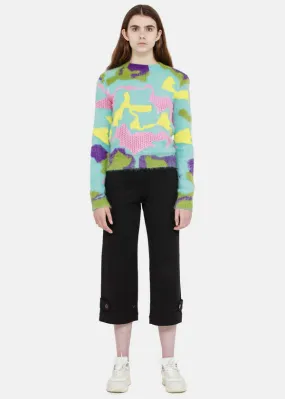 Mohair Intarsia Sweater - Multicolor