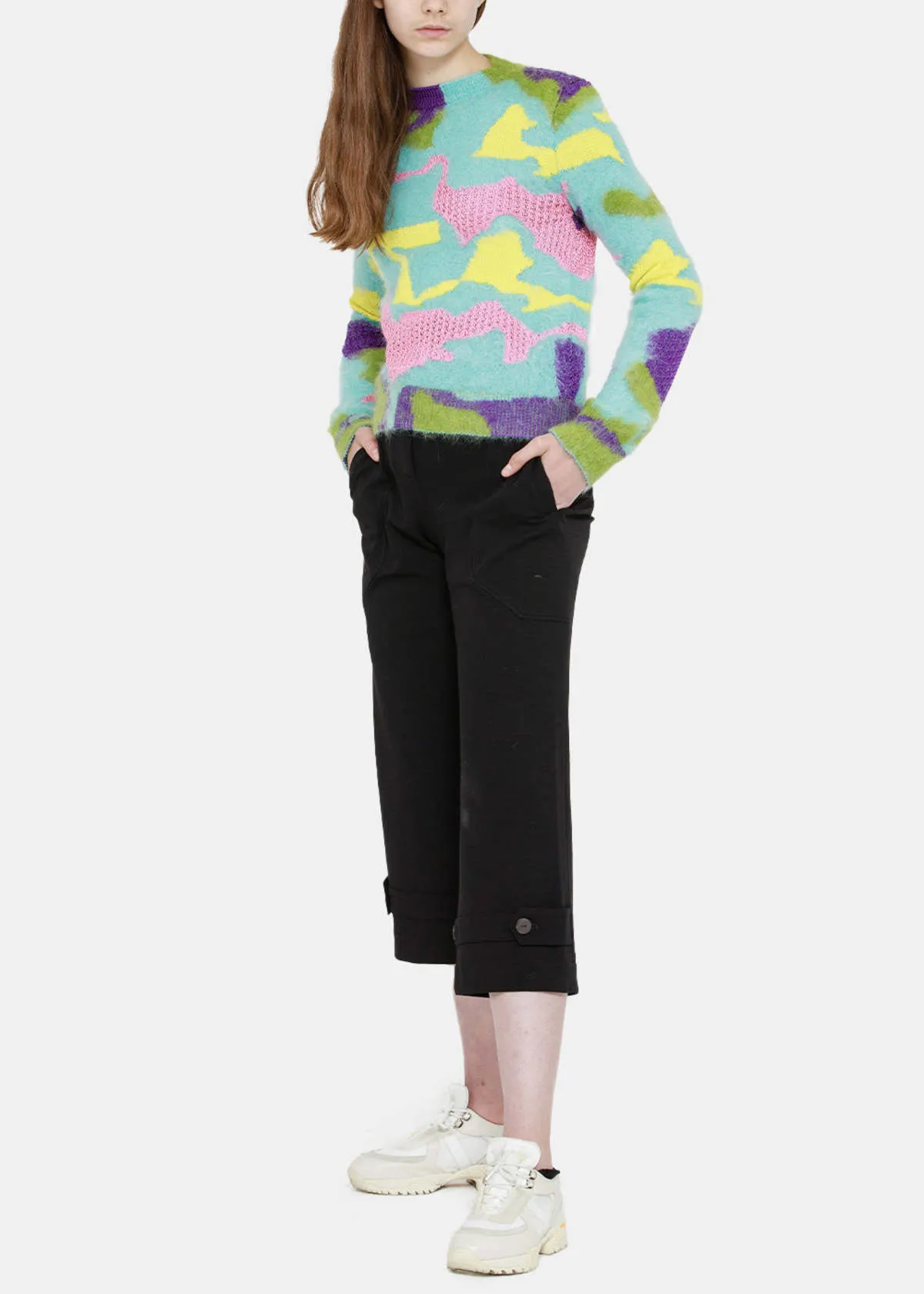 Mohair Intarsia Sweater - Multicolor