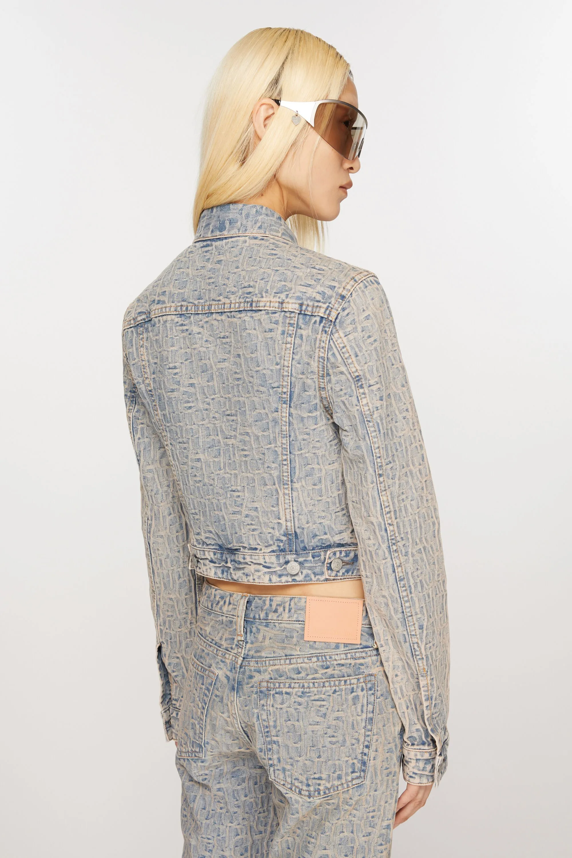 Monogram denim jacket - Fitted fit