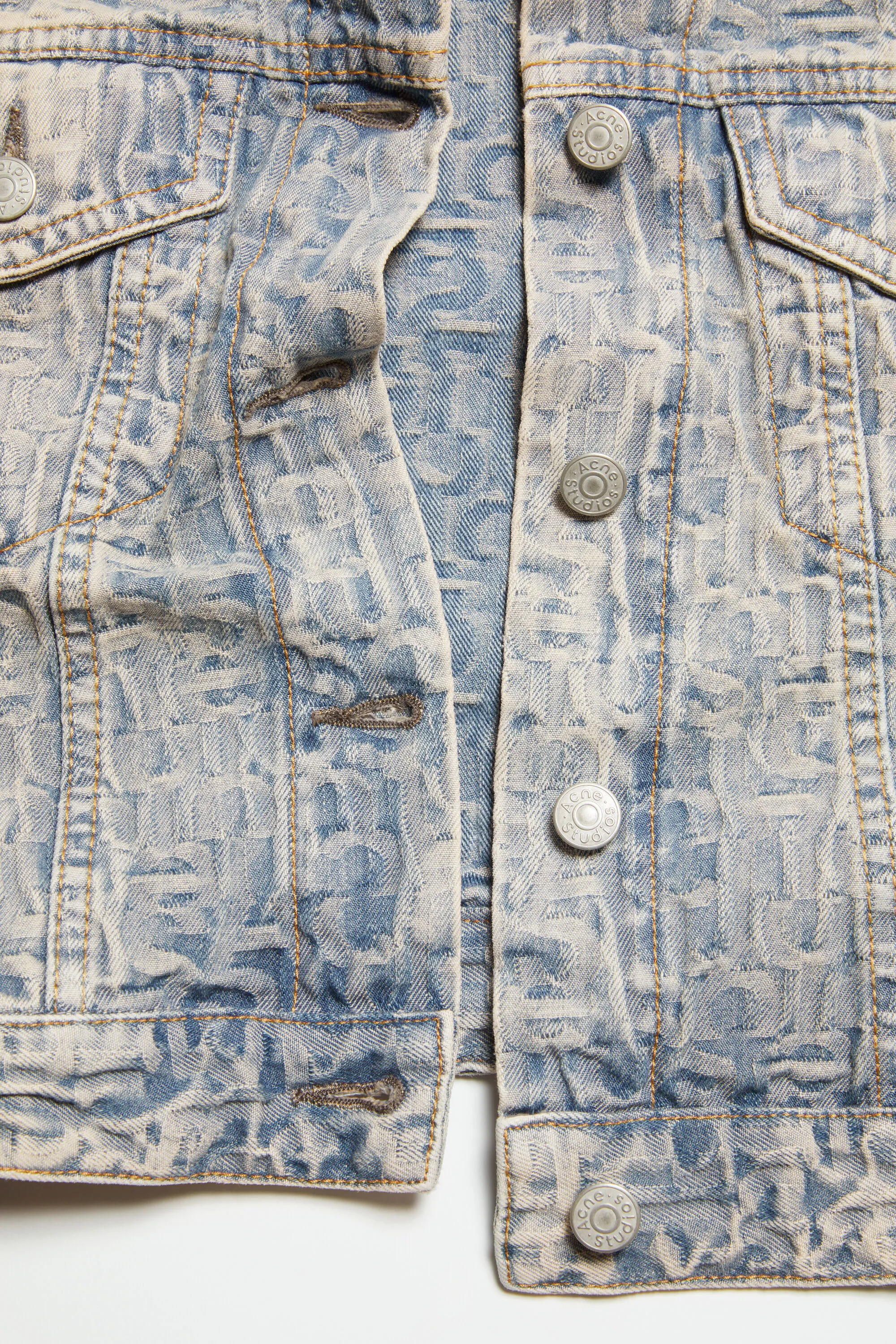 Monogram denim jacket - Fitted fit