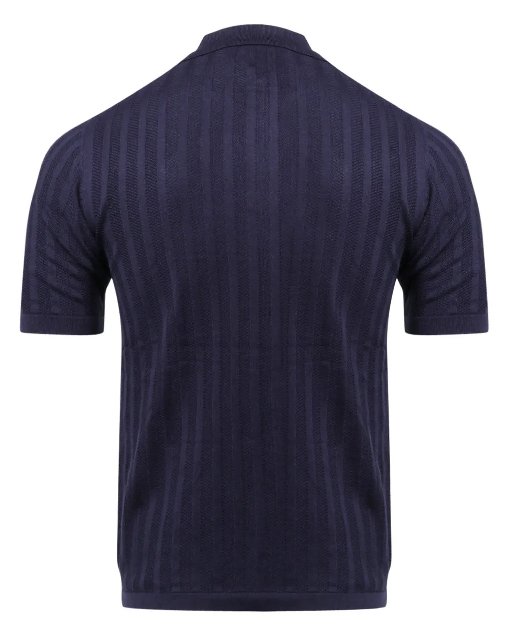 Navy Blue Short Sleeve Polo