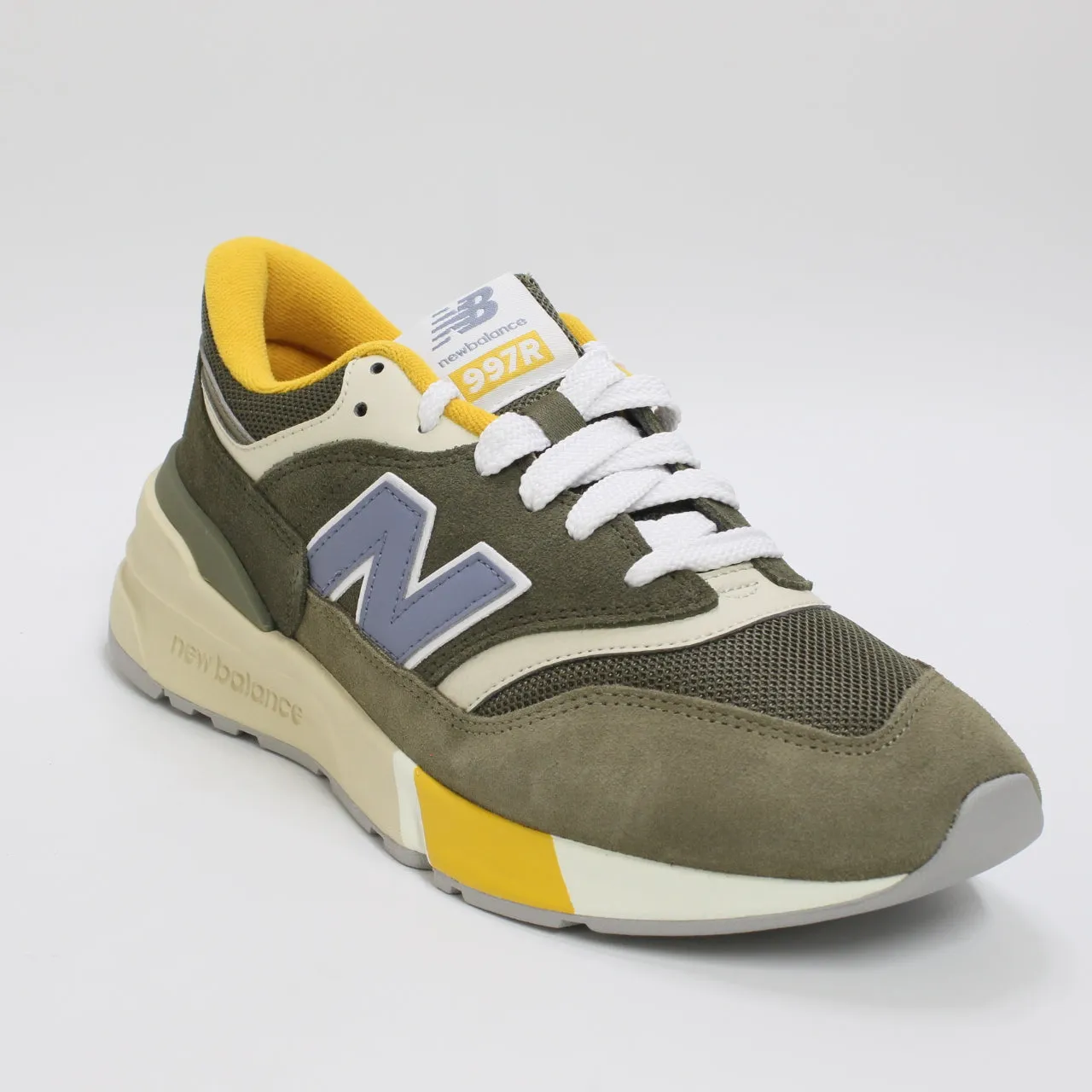 New Balance U997 Convert Green Cream Yellow Trainers