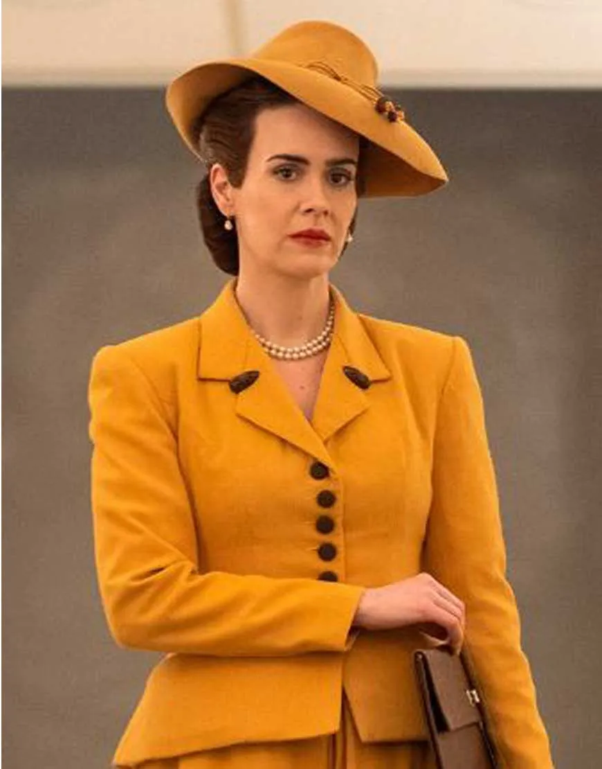 Nurse Mildred Ratched Yellow Coat | Sarah Paulson Yellow Coat