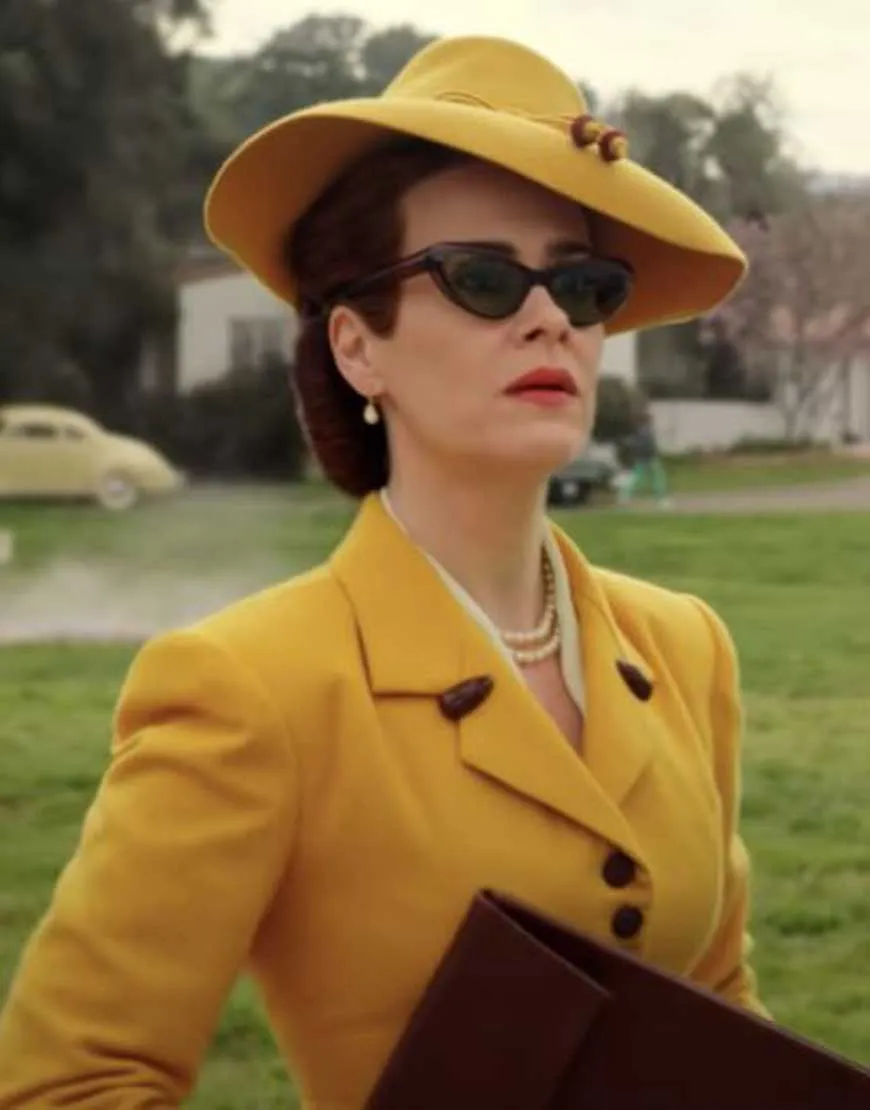 Nurse Mildred Ratched Yellow Coat | Sarah Paulson Yellow Coat