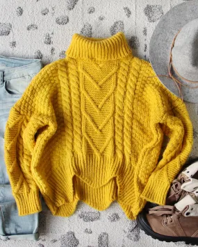 Paige Sweet Sweater in Mustard