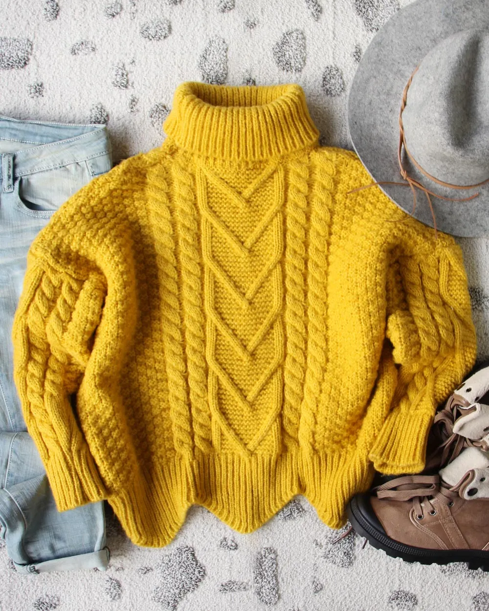 Paige Sweet Sweater in Mustard