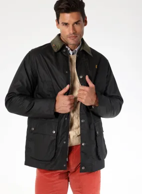 Parka Encerada Hombre Verde Caza