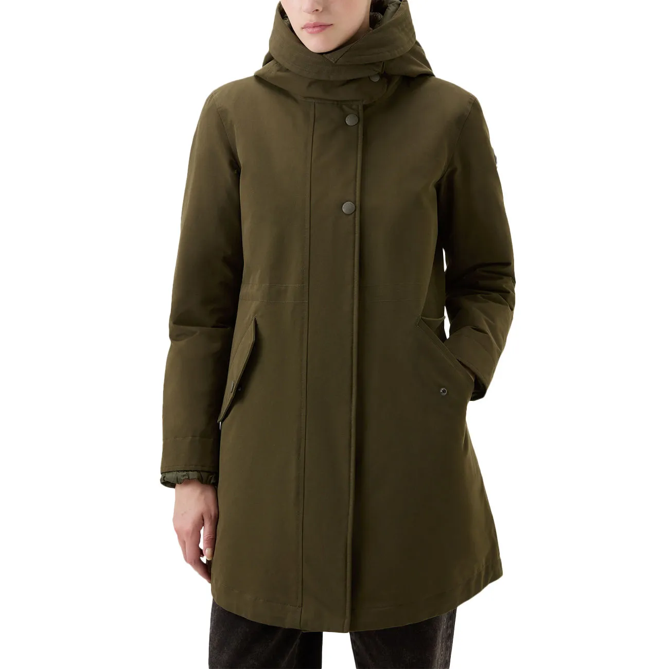 PARKA LONG MILITARY 3IN1 Donna Dark Green