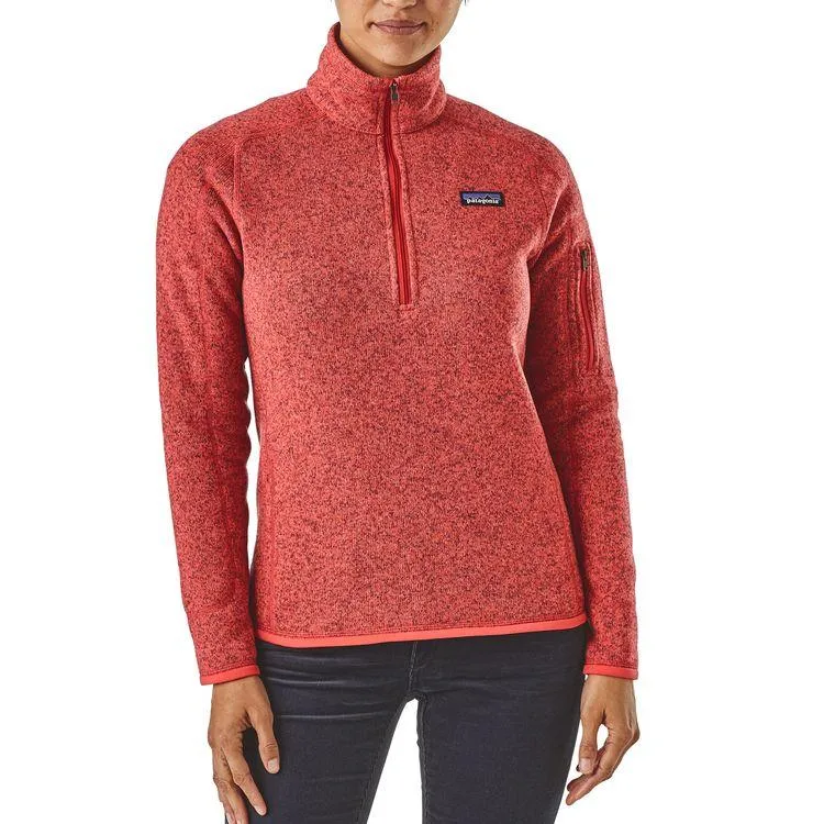 Patagonia Women's Better Sweater Quarter-Zip Fleece 25618 Beluga