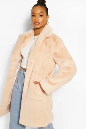 Plush Faux Fur Coat