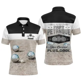 Polo Personnalisé Pétanque, Cadeau Humour Bouliste, Je Suis Un Papy Pétanque - CT13122216