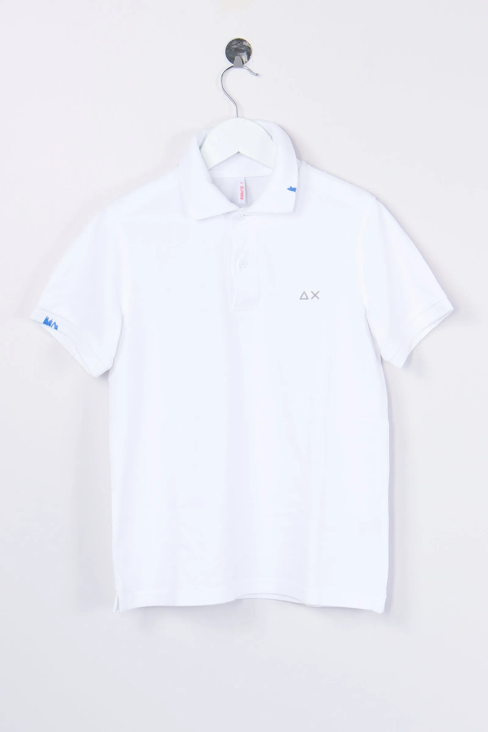 Polo Vintage Scritta Bianco