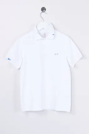 Polo Vintage Scritta Bianco