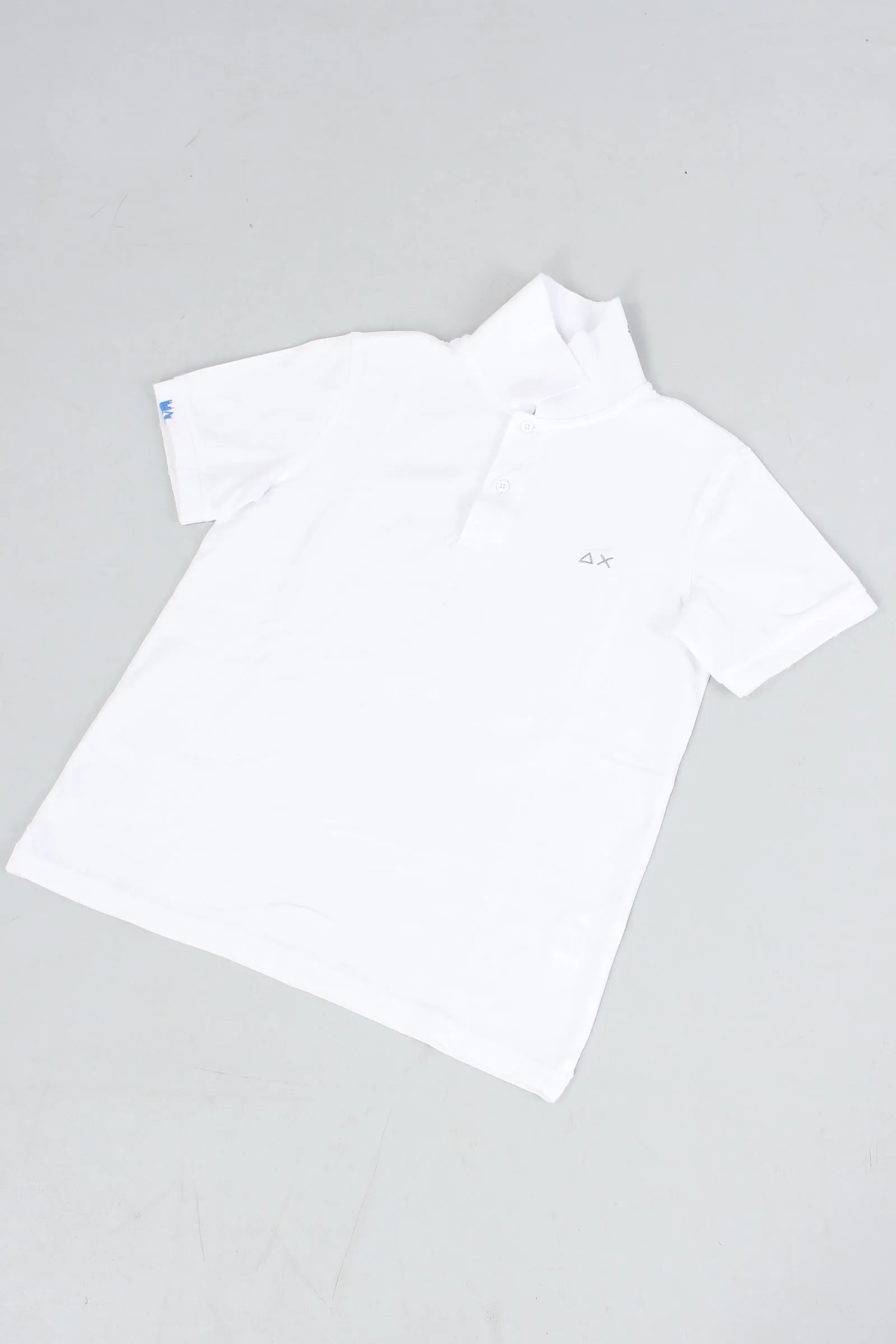 Polo Vintage Scritta Bianco