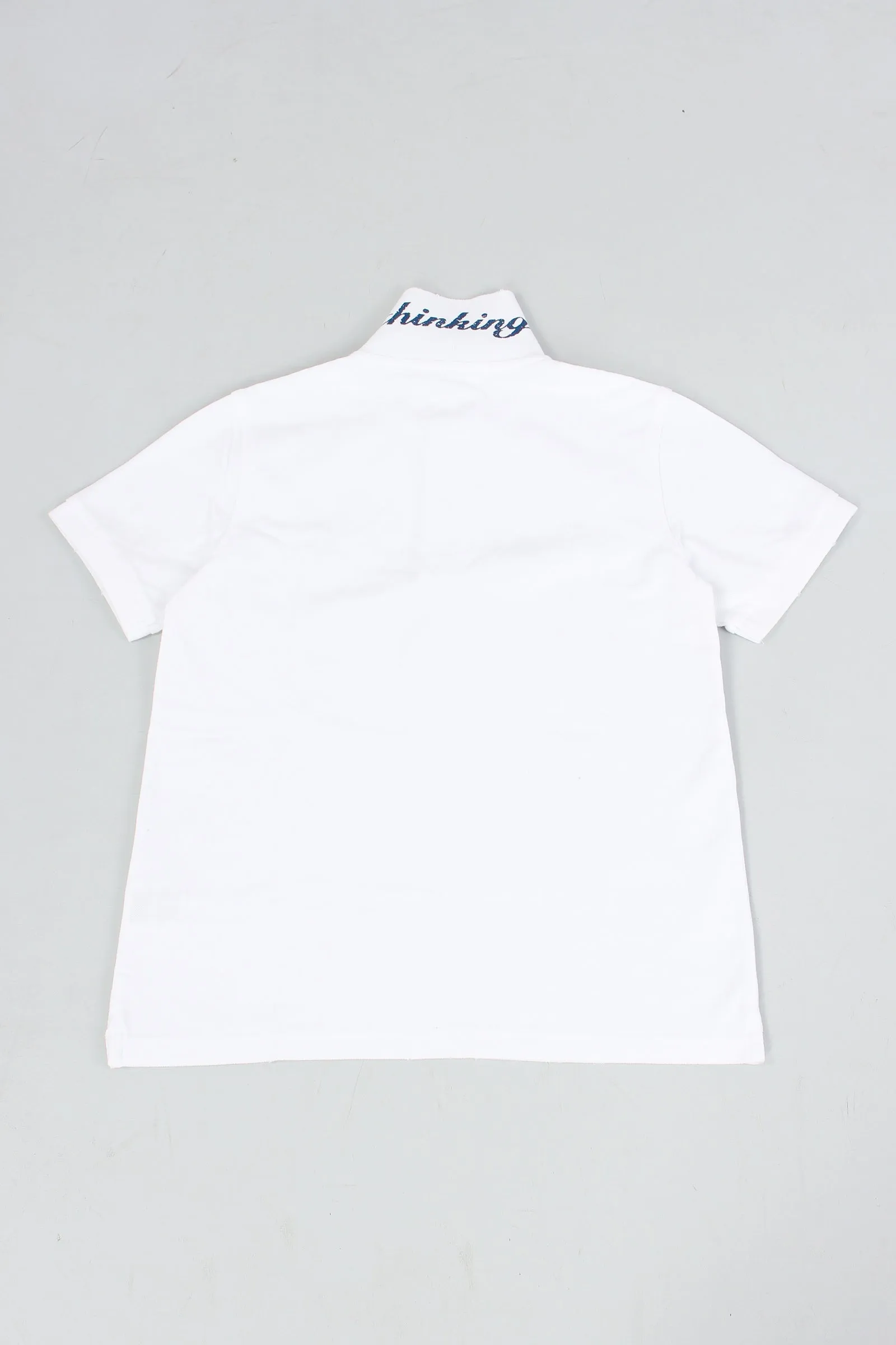 Polo Vintage Scritta Bianco