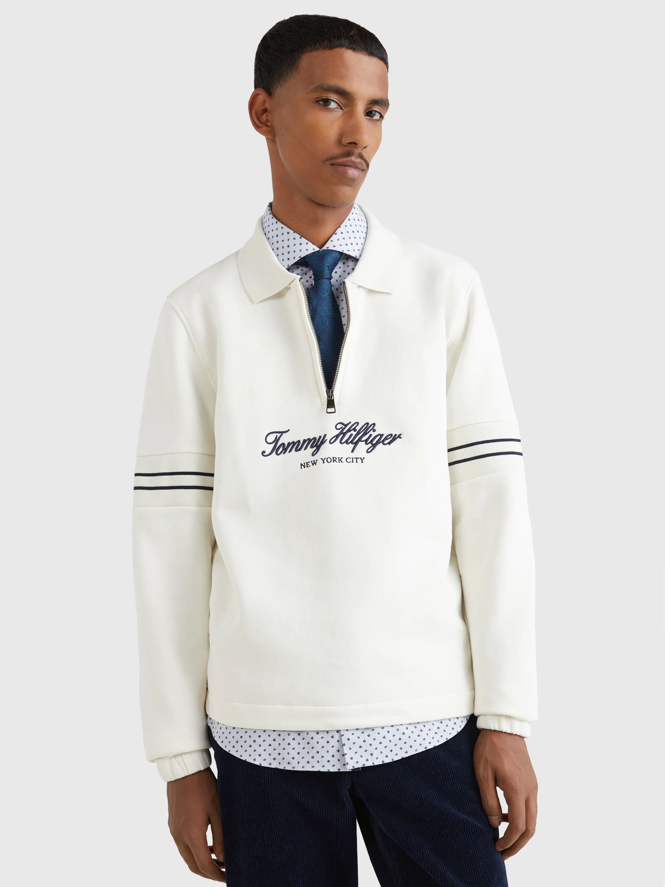 Popover Half-Zip Flex Fleece Sweatshirt | Sweatshirts & Hoodies| Tommy Hilfiger