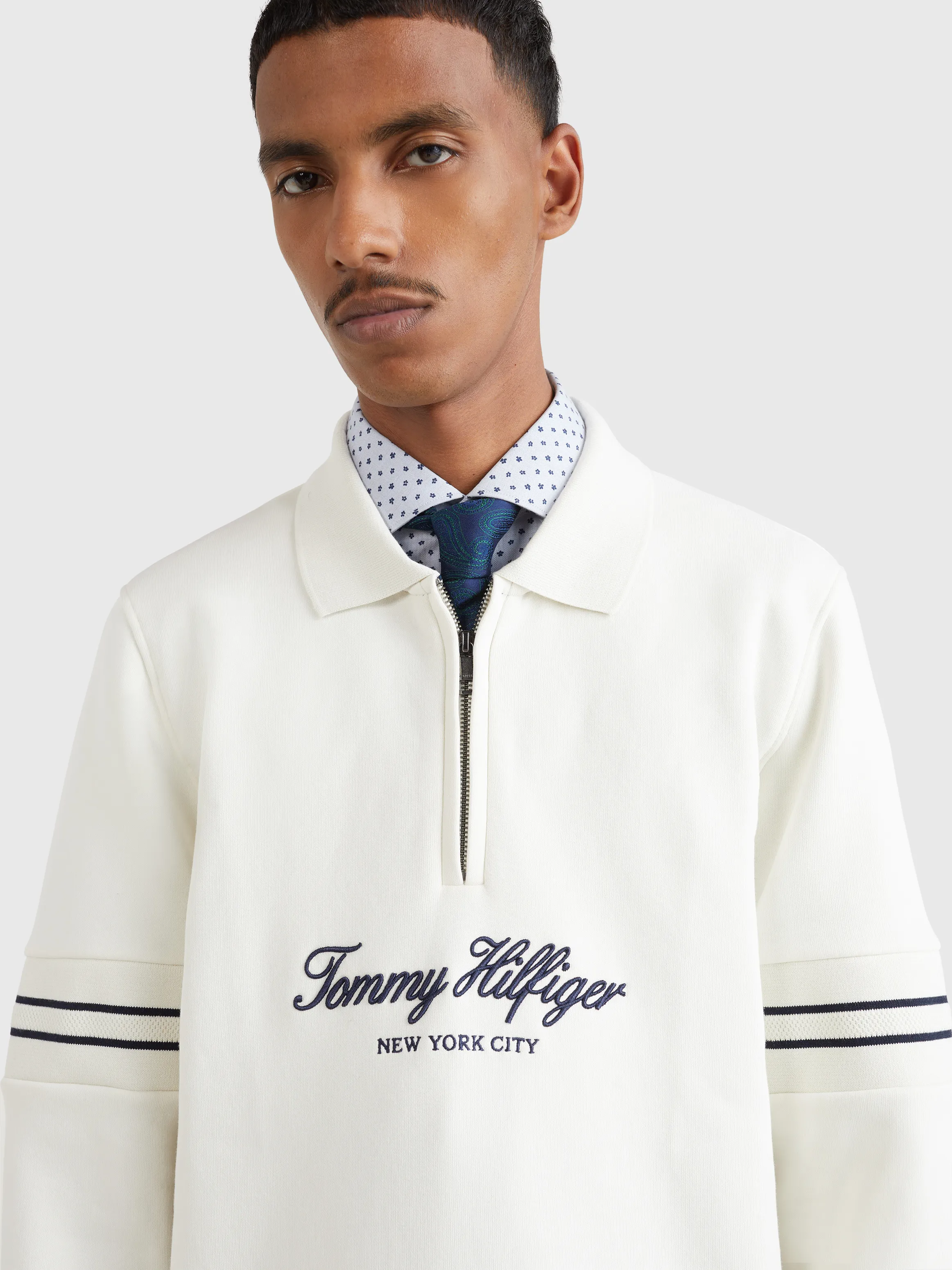 Popover Half-Zip Flex Fleece Sweatshirt | Sweatshirts & Hoodies| Tommy Hilfiger