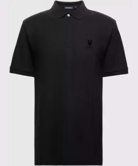 Psycho Bunny Men's Branson Pique Polo 001 BLACK /