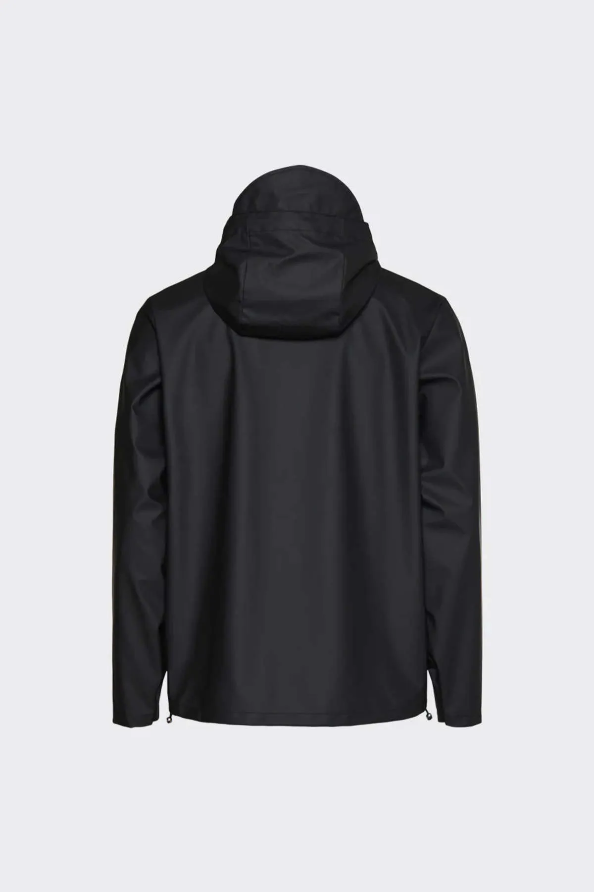 RAINS Short Hooded Coat - Black