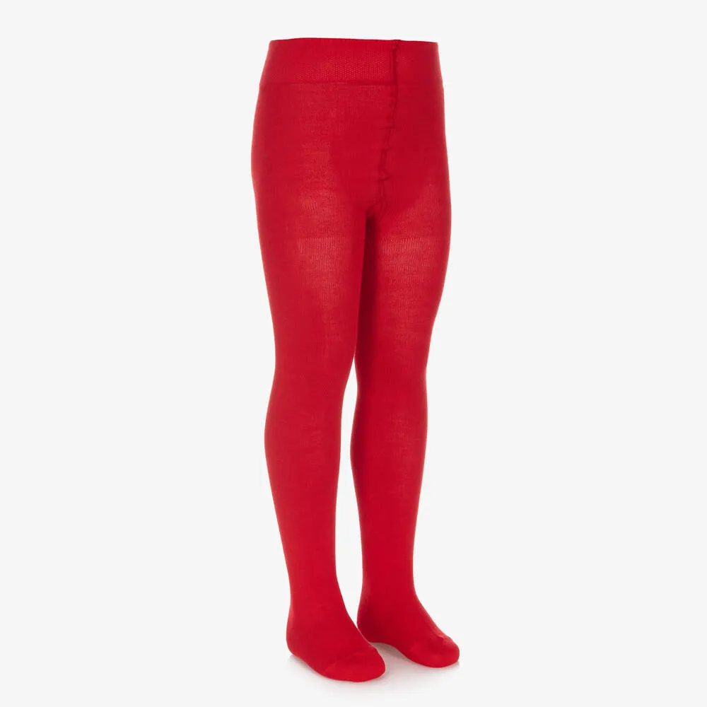 Red Cotton Tights