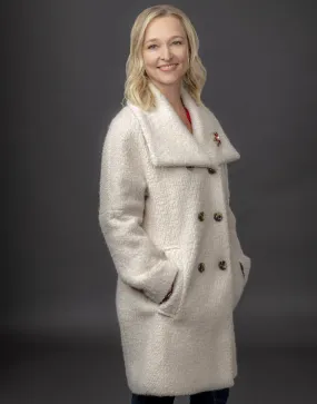 Return to Christmas Creek Kari Matchett Coat - Pamela Shearling Coat