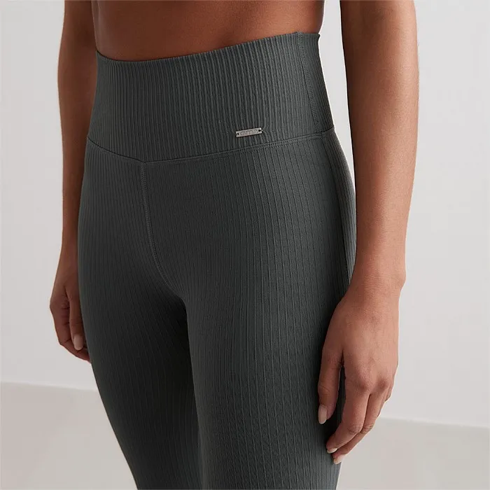 Sage Ribbed Seamless Tights | Tights | Stirling Sports