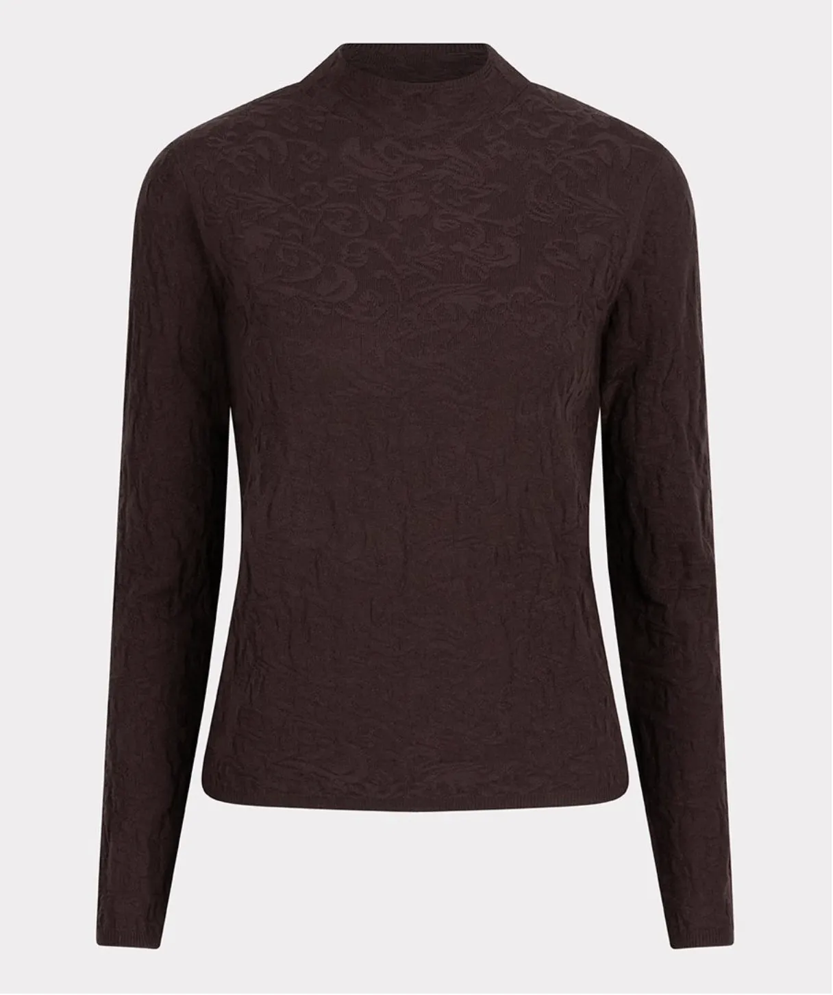 SOLID JACQUARD SWEATER