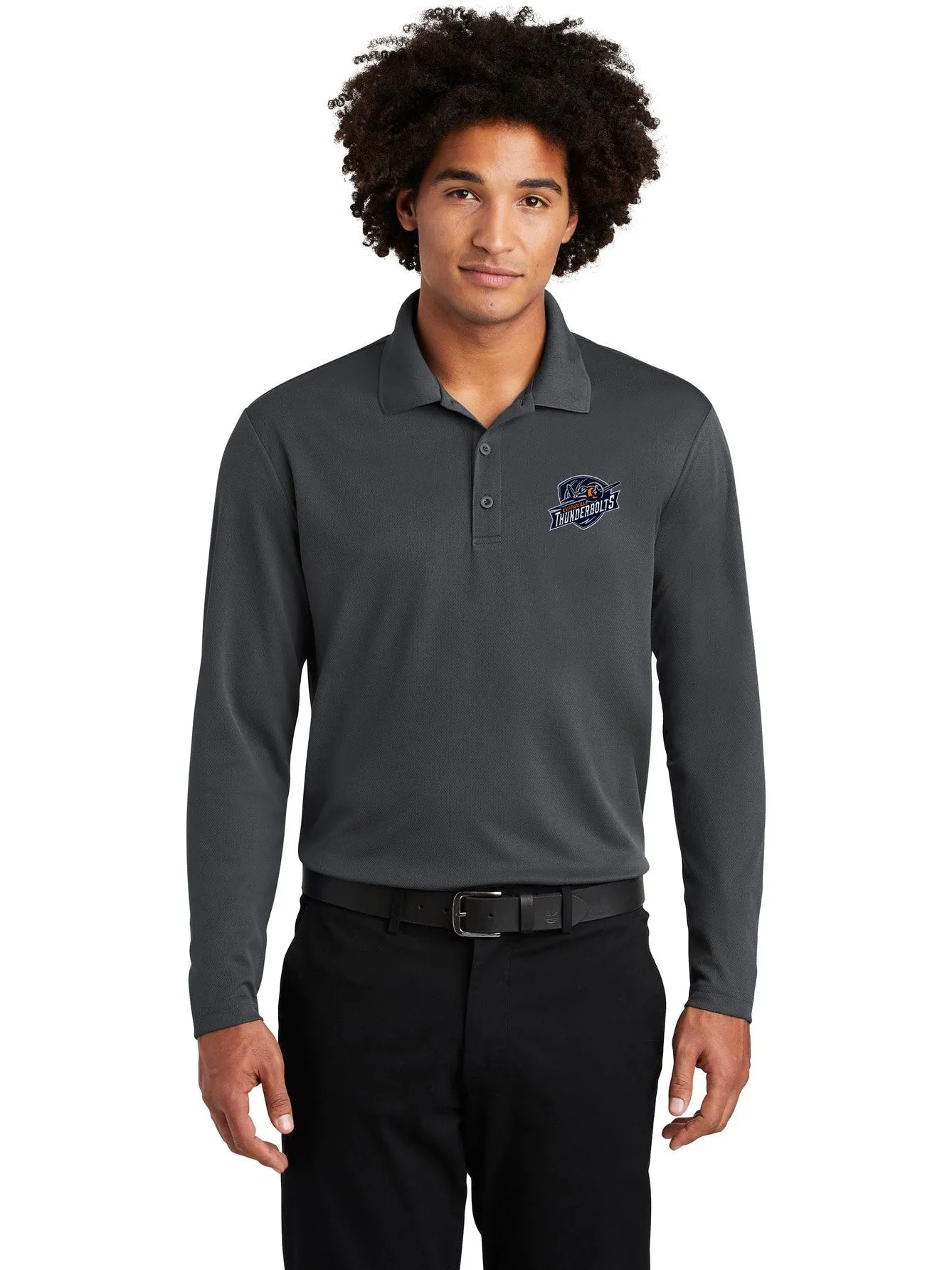 Sport-TekPosiChargeRacerMeshLong Sleeve Polo